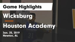 Wicksburg  vs Houston Academy Game Highlights - Jan. 25, 2019