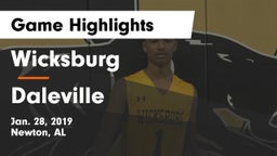 Wicksburg  vs Daleville  Game Highlights - Jan. 28, 2019
