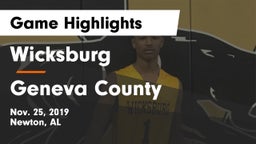 Wicksburg  vs Geneva County  Game Highlights - Nov. 25, 2019