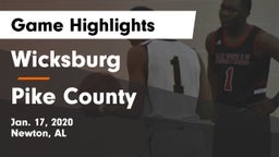 Wicksburg  vs Pike County  Game Highlights - Jan. 17, 2020