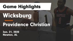 Wicksburg  vs Providence Christian  Game Highlights - Jan. 21, 2020