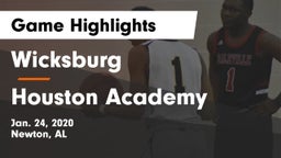 Wicksburg  vs Houston Academy  Game Highlights - Jan. 24, 2020