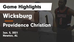 Wicksburg  vs Providence Christian  Game Highlights - Jan. 5, 2021