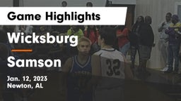 Wicksburg  vs Samson  Game Highlights - Jan. 12, 2023