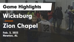 Wicksburg  vs Zion Chapel  Game Highlights - Feb. 3, 2023