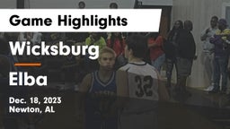 Wicksburg  vs Elba  Game Highlights - Dec. 18, 2023