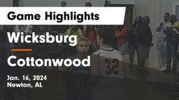 Wicksburg  vs Cottonwood  Game Highlights - Jan. 16, 2024