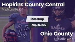 Matchup: Hopkins County Centr vs. Ohio County  2017