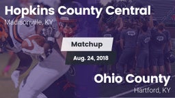 Matchup: Hopkins County Centr vs. Ohio County  2018