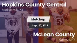 Matchup: Hopkins County Centr vs. McLean County  2019