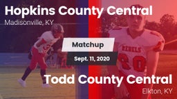 Matchup: Hopkins County Centr vs. Todd County Central  2020
