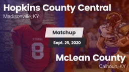 Matchup: Hopkins County Centr vs. McLean County  2020