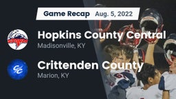 Recap: Hopkins County Central  vs. Crittenden County  2022