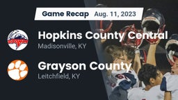 Recap: Hopkins County Central  vs. Grayson County  2023