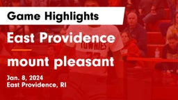 East Providence  vs mount pleasant  Game Highlights - Jan. 8, 2024