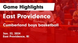East Providence  vs Cumberland boys basketball  Game Highlights - Jan. 22, 2024