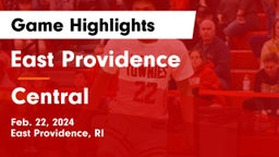 East Providence  vs Central  Game Highlights - Feb. 22, 2024