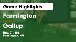 Farmington  vs Gallup  Game Highlights - Nov. 27, 2021