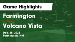 Farmington  vs Volcano Vista  Game Highlights - Dec. 29, 2023