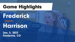 Frederick  vs Harrison  Game Highlights - Jan. 5, 2022