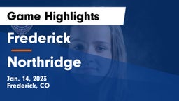 Frederick  vs Northridge  Game Highlights - Jan. 14, 2023