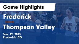 Frederick  vs Thompson Valley  Game Highlights - Jan. 19, 2023