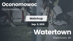 Matchup: Oconomowoc vs. Watertown  2016