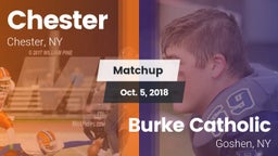 Matchup: Chester vs. Burke Catholic  2018