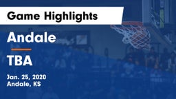 Andale  vs TBA Game Highlights - Jan. 25, 2020