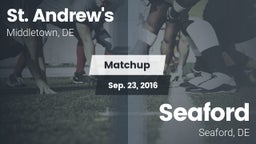 Matchup: St. Andrew's vs. Seaford  2016