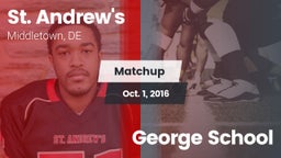 Matchup: St. Andrew's vs. George School 2016
