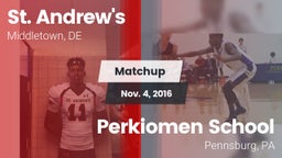 Matchup: St. Andrew's vs. Perkiomen School 2016