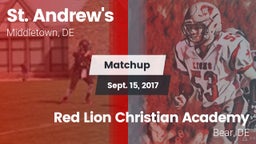 Matchup: St. Andrew's vs. Red Lion Christian Academy 2017