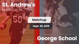 Matchup: St. Andrew's vs. George School 2018