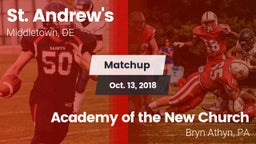 Matchup: St. Andrew's vs. Academy of the New Church  2018
