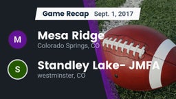 Recap: Mesa Ridge  vs. Standley Lake- JMFA 2017