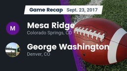 Recap: Mesa Ridge  vs. George Washington  2017