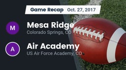 Recap: Mesa Ridge  vs. Air Academy  2017