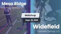 Matchup: Mesa Ridge vs. Widefield  2018