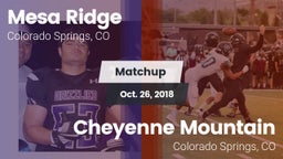 Matchup: Mesa Ridge vs. Cheyenne Mountain  2018