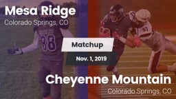 Matchup: Mesa Ridge vs. Cheyenne Mountain  2019