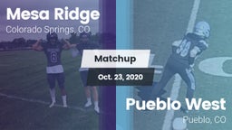 Matchup: Mesa Ridge vs. Pueblo West  2020