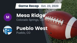 Recap: Mesa Ridge  vs. Pueblo West  2020