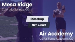 Matchup: Mesa Ridge vs. Air Academy  2020