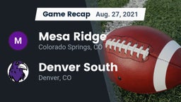 Recap: Mesa Ridge  vs. Denver South  2021