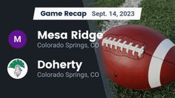 Recap: Mesa Ridge  vs. Doherty  2023