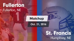 Matchup: Fullerton vs. St. Francis  2016