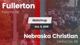 Matchup: Fullerton vs. Nebraska Christian  2018