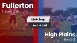 Matchup: Fullerton vs. High Plains  2019
