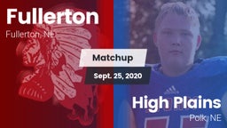 Matchup: Fullerton vs. High Plains  2020